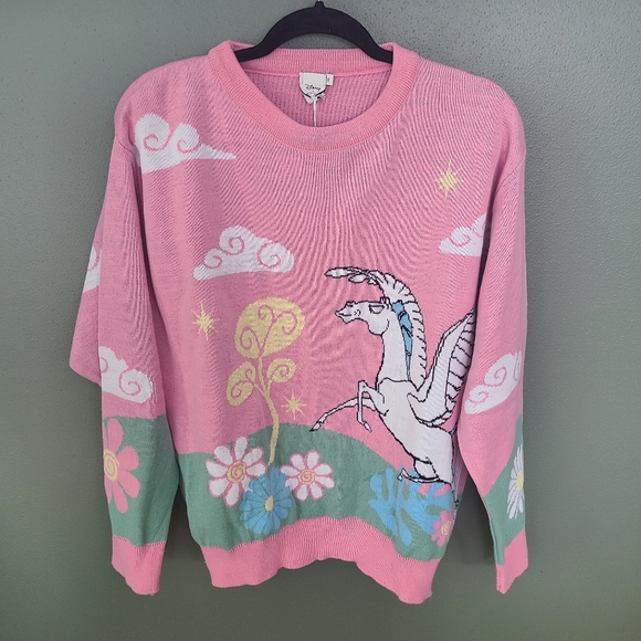 NWT Disney × Skinnydip Pegasus Scene Knit Jumper, Size Medium - Picture 2 of 5